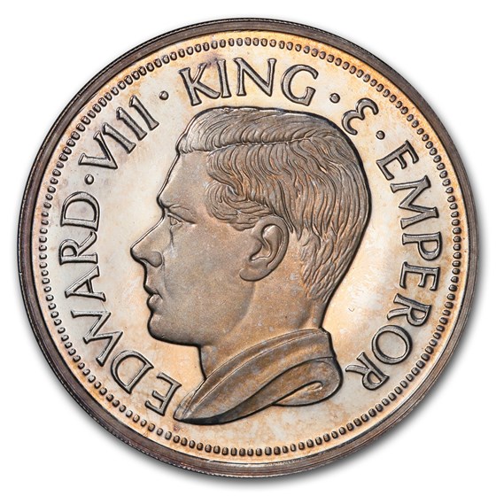 1936 Great Britain AR Piefort Medallic Crown PR-66DCAM PCGS 1936 Great Britain AR Piefort Medallic Crown PR-66DCAM PCGS